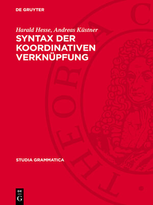 cover image of Syntax der koordinativen Verknüpfung